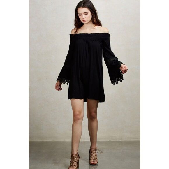 VAVA by Joy Han Bambi Off the Shoulders Mini Dress Size XS Witchy Whimsigoth - Picture 3 of 16